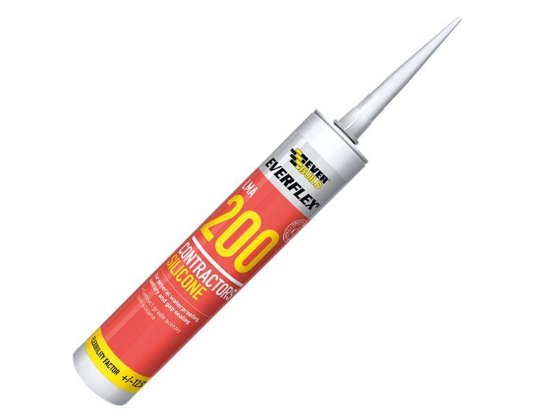 Everbuild Sika EVB200WH Everflex® LMA 200 Contractor's Silicone 295ml White