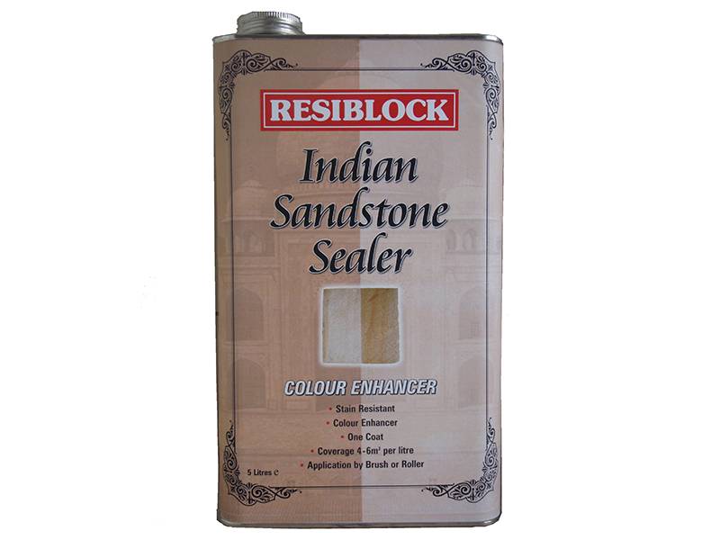 Everbuild Sika EVBRBINDENH5 Resiblock Indian Sandstone Sealer Colour Enhancer 5 litre