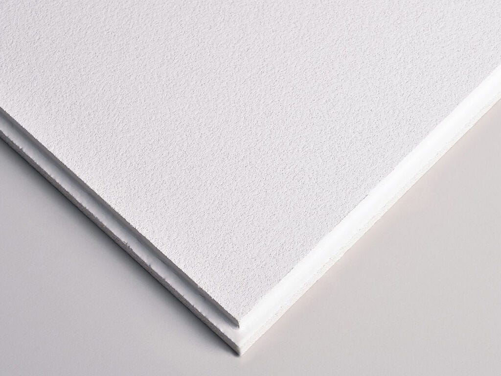 Zentia Armstrong Perla Ceiling Tiles Tegular15 90 Edge 600mm x 600mm - Box of 12 (4.32m2) - BP2805M4A