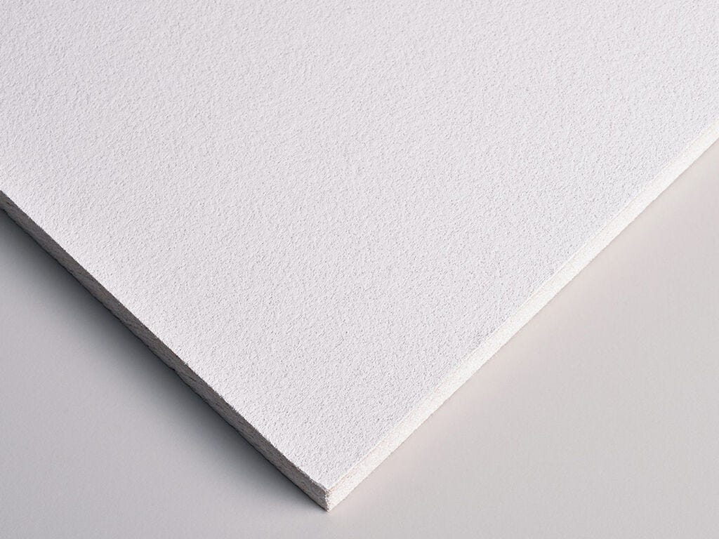 Zentia Armstrong Perla Ceiling Tiles Board Edge 600mm x 600mm - Box of 12 (4.32m2) - BP2801M4A