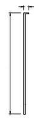 Aluminium Skirting 3048mm x 100mm (Face Fix)-SAA at Building Materials