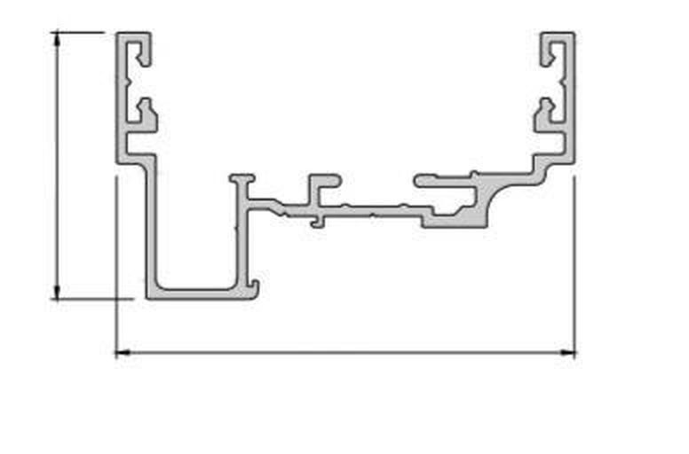 75mm Single Universal Square Doorframe 1981mm x 838mm FD30 - BS00A05 Grey at Building Materials