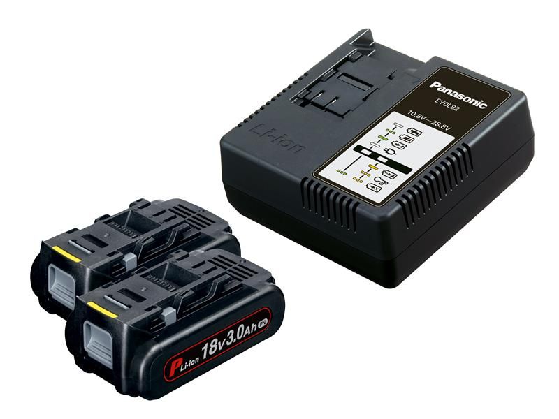 Panasonic PANC953B32 EYC954B32 Battery & Charger Kit 18V 2 x 3.0Ah Li-ion