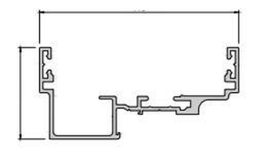 100mm Single (Handed) Square Doorframe 2040mm x 926mm - BS00A05 Grey at Building Materials