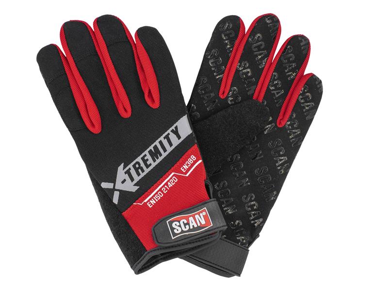 Scan SCAGLOTOUCH Work Gloves with Touch Screen Function - L (Size 9)