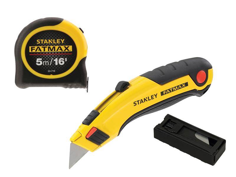 STANLEY® STA043257TP FatMax® Triple Pack - Tape, Retractable Knife and Blades