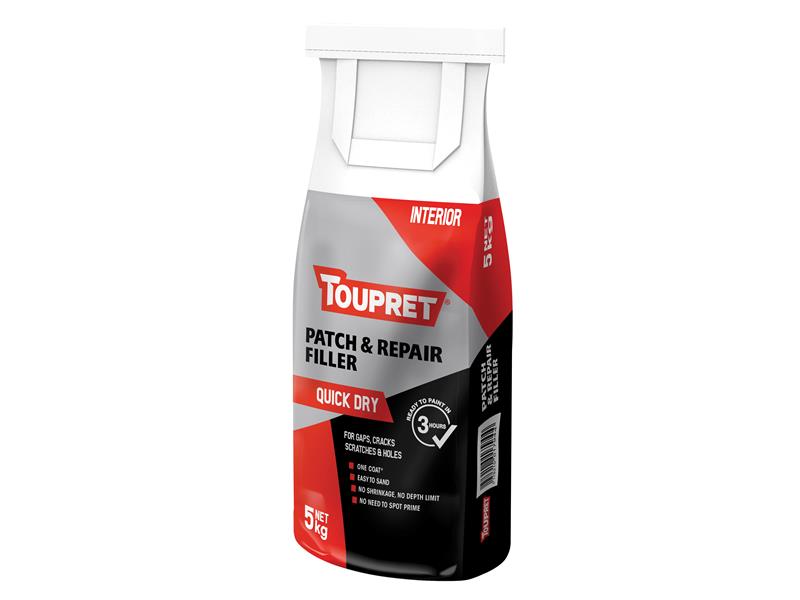 Toupret TOUFGREB05GB Quick Dry Patch & Repair 5kg
